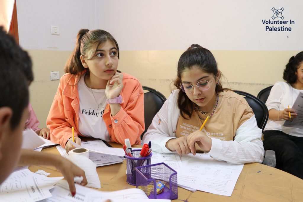 Volunteering in the Palestinian School Program